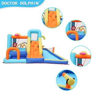 Château gonflable <span class=keywords><strong>de</strong></span> saut <span class=keywords><strong>de</strong></span> <span class=keywords><strong>Trampoline</strong></span> à glissière d'eau, <span class=keywords><strong>jeux</strong></span> <span class=keywords><strong>de</strong></span> <span class=keywords><strong>balle</strong></span> avec Double pistolet à eau - Product Image 2