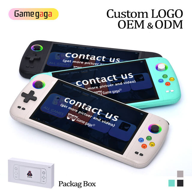 Gamegaga M27 Portable Pocket Retro Handheld Video Game Console 7 Inch Screen 1024*600 Display RGB 3D Joystick Gaming Player