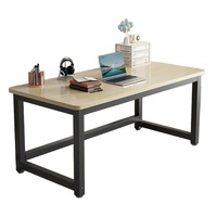 Bureau modulaire artisanal simple et rectangulaire pour ordinateur et étude, idéal pour appartements locatifs, résistant à la corrosion
