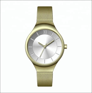 Nouvelle conception avec votre LOGO de marque, magnifique montre-bracelet pour femme, boîtier en acier inoxydable 316L et bracelet en maille, étanche 3ATM U2810 - Product Image 4