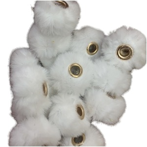 Imitation Mink Fur Pom Pom Beads 20mm <b>Spacer</b> Beads For DIY Jewelry Keychains Pendants Craft Supplies - Product Image 4