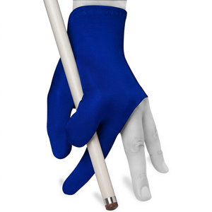 Guante de nailon de tres dedos, elástico, azul, apto para billar, snooker, uso con taco de billar, unisex, para mano izquierda o derecha - Product Image 1