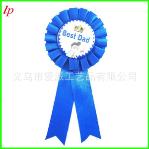 Meilleur badge ruban maman et papa, rose rouge, bleu, en métal, accessoires pour fête de la fête des mères LPP4264 - Product Image 2