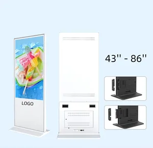 Hushida siêu mỏng full HD màn hình cảm ứng kiosk tầng thường vụ quảng cáo hiển thị màn hình kỹ thuật số signages quảng cáo người chơi