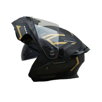 Casque de moto certifié DOT, ABS, double visière anti-buée, toutes saisons, universel, casque de moto à visière amovible