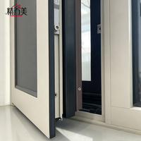 Fenêtre panoramique ultra-étroite en aluminium sur mesure avec micro-ventilation pour balcon, terrasse et suite d'angle