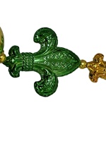 Groothandel Fabrieksdirecte Verkoop Jumbo Fleur-de-lis Mardi Gras Kraal Ketting Carnaval Thema Benodigdheden