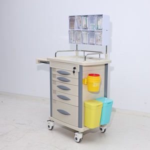 EM-ET096 di plastica medica di rianimazione di emergenza carrello di cura con 5 cassetti per l'ospedale - Product Image 3