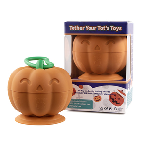 Jouets d'aspiration en silicone sans Bpa bébé plateaux Halloween citrouille jouet pour bébé jouet éducatif - Product Image 3