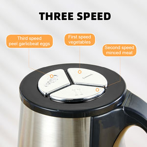 घर रसोई multifunctional पोर्टेबल खाद्य प्रोसेसर मांस और सब्जी हेलिकॉप्टर चक्की बिजली स्टेनलेस स्टील खाद्य प्रोसेसर - Product Image 5