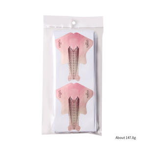 Vente flash : 300 autocollants pour ongles en gel rose, gel acrylique pour extension d'ongles, papier pour ongles, forme d'ongles <span class=keywords><strong>Sunkin</strong></span> - Product Image 5