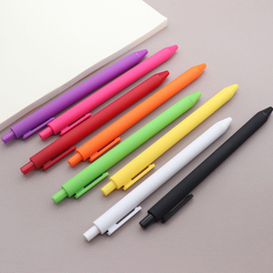 Bolígrafos Promocionales de Plástico Personalizados con Logotipo Impreso, Tinta Azul/Negra Recargable, Estilo Multicolor con Recubrimiento de Goma - Product Image 6