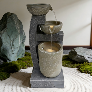<span class=keywords><strong>Fontaine</strong></span> d'eau moderne à 3 niveaux avec bols en cascade - Product Image 2