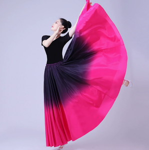 Robes de <span class=keywords><strong>danse</strong></span> <span class=keywords><strong>flamenco</strong></span> pour femmes, robes de scène, jupes de <span class=keywords><strong>danse</strong></span> à 360/540/720 degrés, costumes féminins, Vestido - Product Image 4
