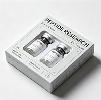 Boîte d'emballage personnalisée pour flacons de peptides de 3 ml, conteneur de stockage, boîte d'expédition, plateau en plastique blister avec étiquette
