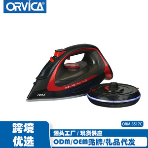 Plancha de Vapor ORVICA, Estándar Europeo, Plancha Eléctrica de Mano con Base para Ropa - Product Image 4