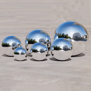 Grande boule de contemplation en acier inoxydable brillant de 1000mm 1m 100cm sphère creuse Aisi Standard décoration de jardin affichage en métal soudé - Product Image 3