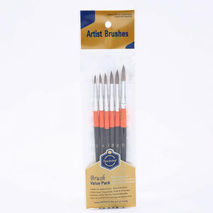 Custom 6 pz Set di <span class=keywords><strong>pennelli</strong></span> <span class=keywords><strong>per</strong></span> <span class=keywords><strong>acquerello</strong></span> in Nylon dorato, - Product Image 6