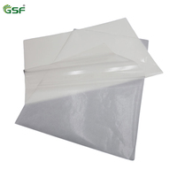 Nouvel arrivage : Papier autocollant PVC A4, étiquette adhésive OEM brillante, activée par l'eau, antistatique, avertissement