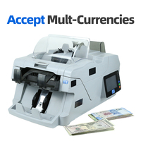 BS-6800-3 trieur de billets de banque 2 + 1 poches de meilleure qualité avec fonction de stockage Machine de tri d'argent promotionnel et compteur de billets