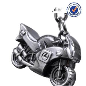 Kingtai fabricante bastante grabado Metal en blanco motociclista llavero transporte Motor llavero encanto - Product Image 2