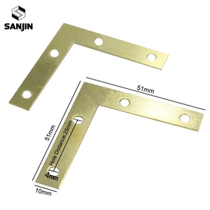 Nouvelle plaque de fixation d'angle droit à 90 degrés en <span class=keywords><strong>or</strong></span>, 51*51*10mm, pour réparation de coins plats - Product Image 4