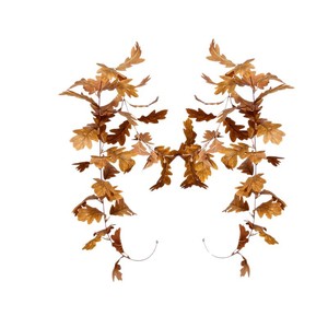 Artificial Oak Leaf Table Runner 248cm Autumn Decor For Wedding Home Decoration Reusable Polyester Fabric - Product Image 5