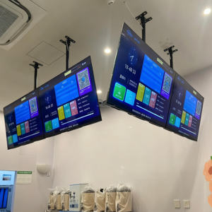 شاشة عرض LCD للمطعم <span class=keywords><strong>LED</strong></span> داخلية في المقهى مع شاشة <span class=keywords><strong>LED</strong></span> معلقة في المتجر - Product Image 2