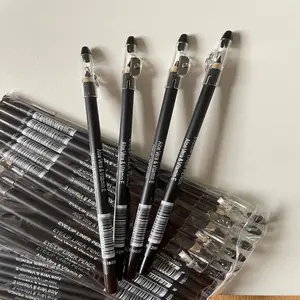 שחור אייליינר עיפרון עם מחדד בראון גבות עיפרון אייליינר sweatproof קל לצייר עץ עיפרון איפור כלי