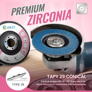 Đĩa nắp màu hồng satc 4 1/2 inch Máy mài góc đính kèm 12 cái gỗ tinh thần nhựa chà nhám 40/60/80/120 Grit tổng 7/8 "ARBOR - Product Image 3