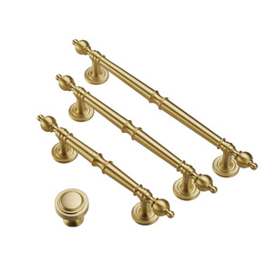 Copper Cabinet Door Handles Bar Shape Minimalist Design Durable Surface Filament Finish Cabinet Usage - Product Image 5