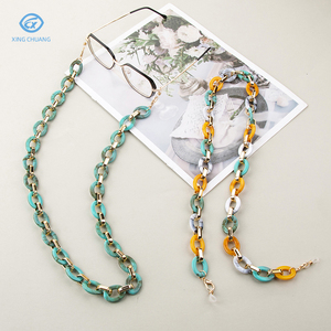 Acrylique <span class=keywords><strong>lunettes</strong></span> de soleil chaîne pour femmes homme mélange couleur <span class=keywords><strong>lunettes</strong></span> chaîne visage masqué collier lanière cou support <span class=keywords><strong>lunettes</strong></span> <span class=keywords><strong>cordon</strong></span> sangle corde - Product Image 1