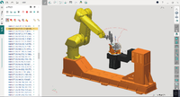 Sprutcam Mempermudah Tugas Robotik Kompleks Secara Visual Pelaksanaan CAD Alat Tanpa Kode Robot Penanganan Industri Mesin Gearbox