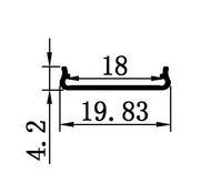 Profilé en aluminium extrudé 6063-T5 pour bandes LED, décorations, service de découpe LS-083