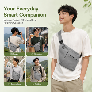 กระเป๋าคาดอกกันขโมยแบบ unisex สำหรับขายส่ง ป้องกัน RFID ป้องกัน EMI กันน้ำ เหมาะสำหรับการเดินทางและกิจกรรมกลางแจ้ง - Product Image 5