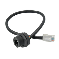 Extérieur Rj45 Ethernet IP68 Étanche RJ45 Connecteur Mâle Femelle PCB Socket Inline Moulé Câble Connecteur