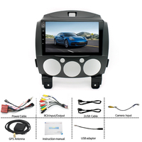 Radio para Auto de 9 Pulgadas para Mazda 2 Demio 2007-2014, 2 Din, CarPlay Inalámbrico, Android Auto, GPS, Navegación, Estéreo