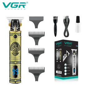 VGR V-228 Metall-Gravur-Design Professioneller Elektrischer Kabelloser Herren-Haarschneider und Barttrimmer - Product Image 2