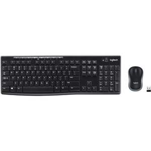 Combo de Teclado y Ratón Inalámbrico Mk270 de 104 Teclas para Computadora Portátil con Windows, Color Negro, Incluye Función Multimedia - Product Image 1
