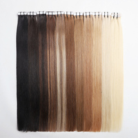Extensions de cheveux humains vierges chinois 100 % non traités en gros, avec ruban adhésif double face, cuticules alignées, trame de cheveux bruts à poser