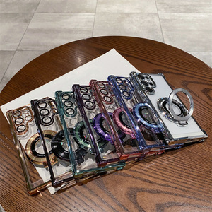 Funda Magnética Electrochapada con Protector de Lente para <span class=keywords><strong>Samsung</strong></span> S20 S21 S22 S23 S24 S25 S26 Ultra A55, Antigolpes - Product Image 1