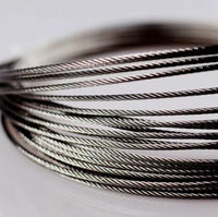 Câble d'avion galvanisé tyrolienne 3/8 "Câble métallique 9.5mm 12.7mm Câble 7x19 à haute résistance à la traction