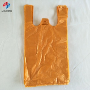 Bolsa de Plástico Grande Reutilizable de HDPE para Compras, Tipo Camiseta, de Colores - Product Image 5