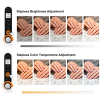 Lampe de table à clipser pour salon de manucure, double source lumineuse, lampe de travail pour technicien(ne) des ongles, idéale pour les salons de beauté et de cils