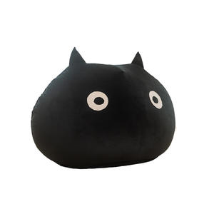 Canapé pouf taille simple avec housse amovible, rembourrage extra doux, démontable, pour enfants et adultes, gris et noir - Product Image 2
