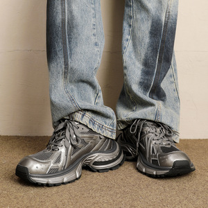 Zapatillas Deportivas para Hombre y Mujer - Calzado Casual de Otoño Transpirable, de Moda y Popular, Estilo Dad Shoes con Suela Gruesa y Aumento de Altura, con Cordones - Product Image 2