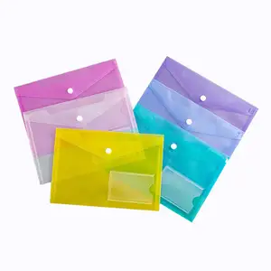 20 Pack Clear Document Folders Plastic Envelopes Poly Envelopes File  Envelopes with Label Pocket and Snap Button for Home Work Office  Organization 