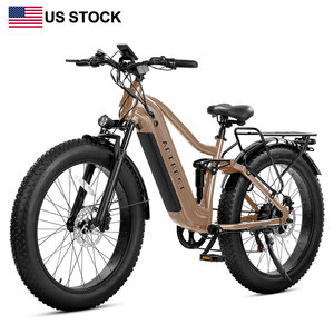 Vélo de montagne électrique à disque hydraulique Actbest, longue autonomie, pour hommes, avec pneus larges Ranger, vélo à pneus larges 2.0, 26 pouces, rose - Product Image 1