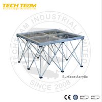 Scène de banquet portable avec escalier Performa Floor