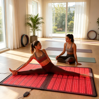 Couverture de sauna à lumière rouge ERCON 660 850nm pour yoga, pilates, étirement, récupération, relaxation, pliable, portable, utilisation à domicile, corps entier